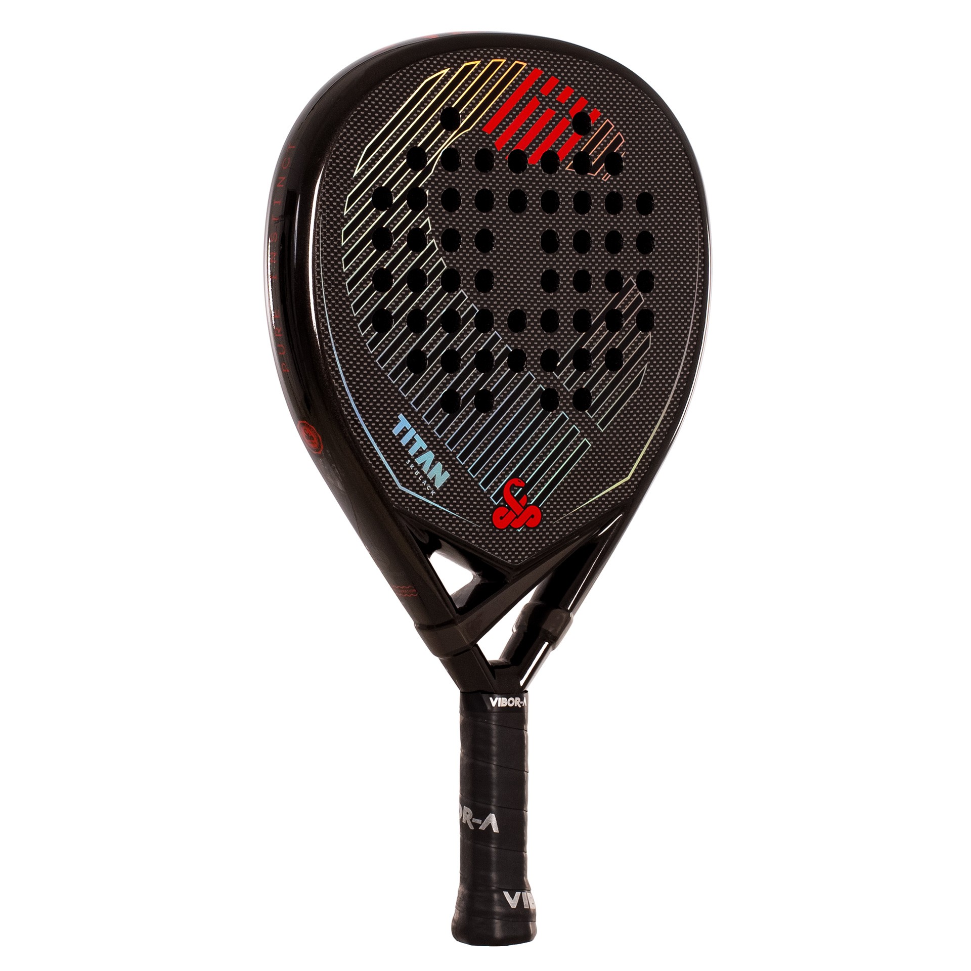 PALA DE PÁDEL VIBOR-A TITAN 3K BLACK - Imagen 2